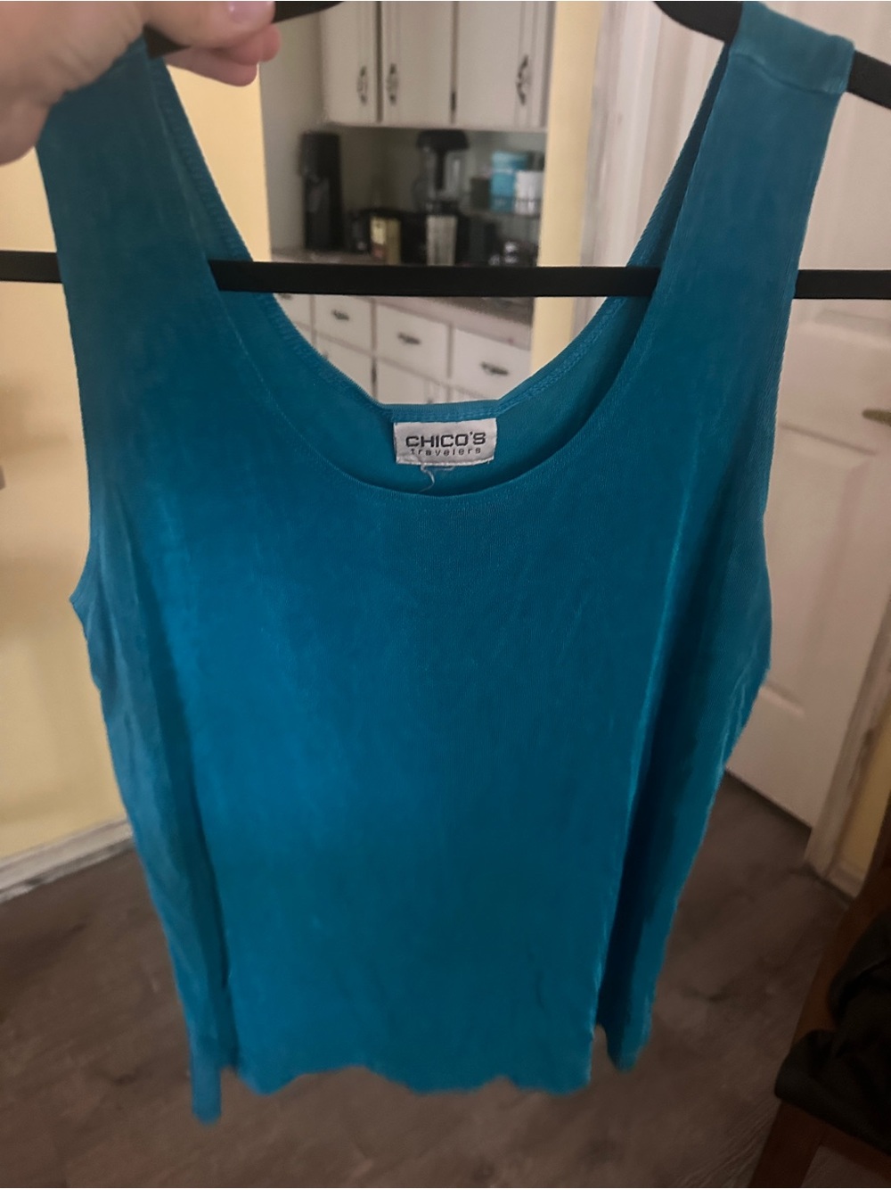 Chico's Teal Blue Scoop Neck Tank